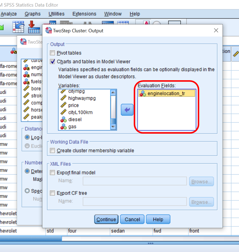 Two Step Cluster Output - SPSS