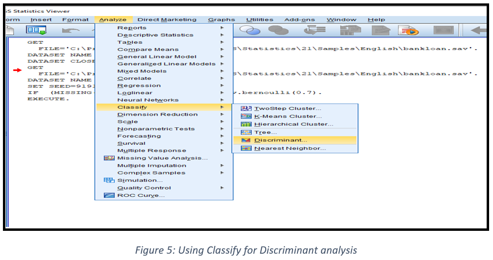 discriminant analysis