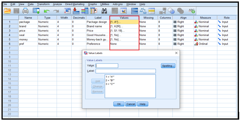 data view