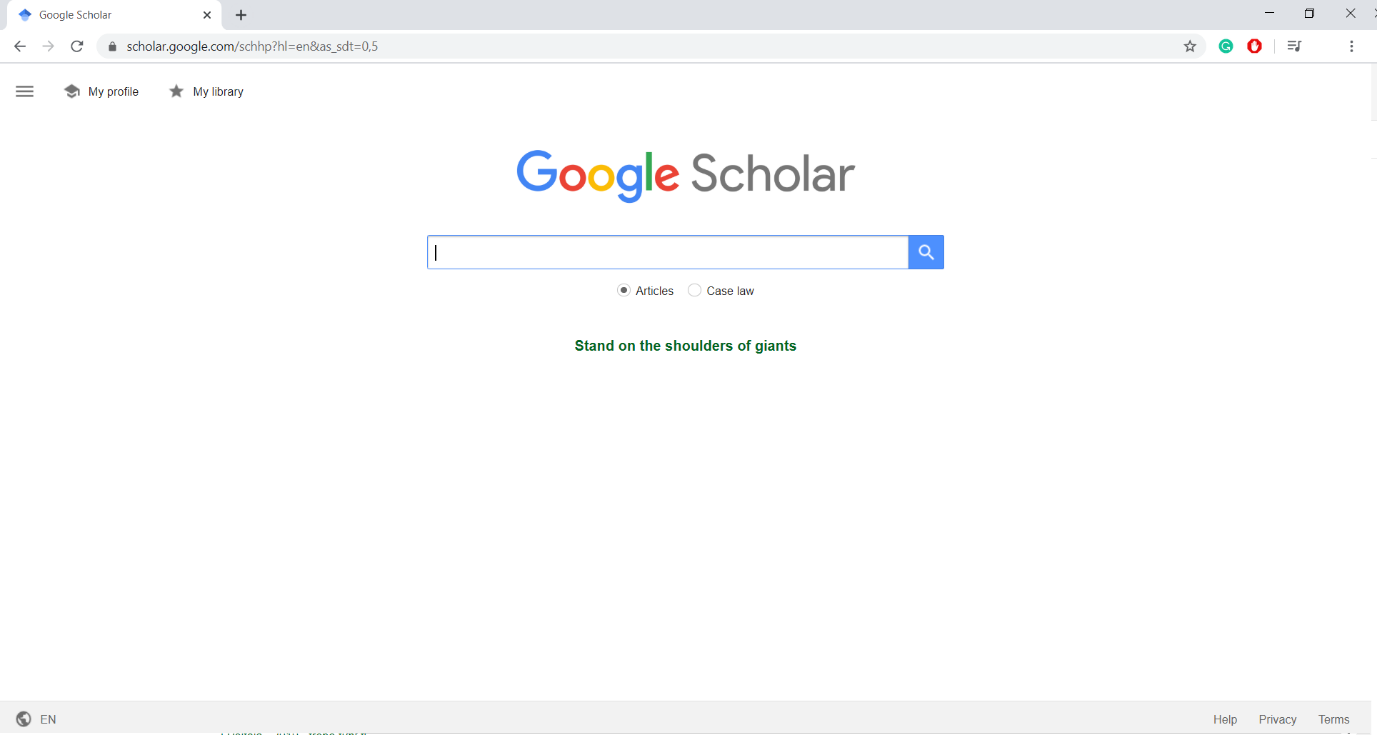 Google Scholar Search