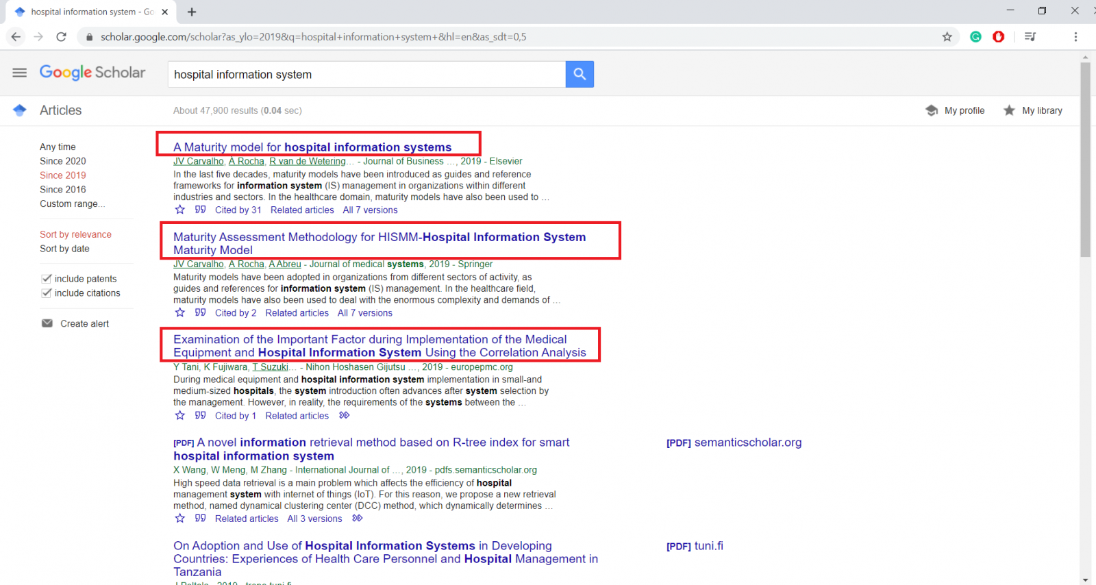 Google Scholar Search